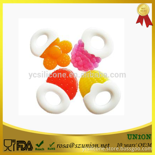 Food grade silicone baby teether